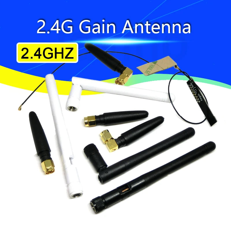 2.4ghz WIFI Antenna SMA Male Router Bluetooth Antennas Wireless Module 2.4g Antena External Aerial RP-SMA-J spring